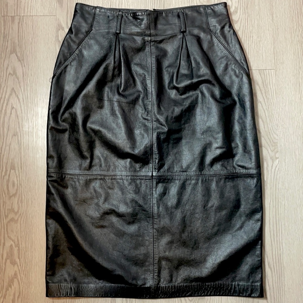 Avanti Leather Skirt